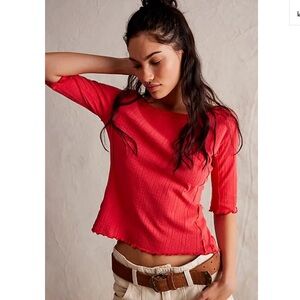 We The Free Sweet And Salty Tee, S, High Risk Red, NWOT